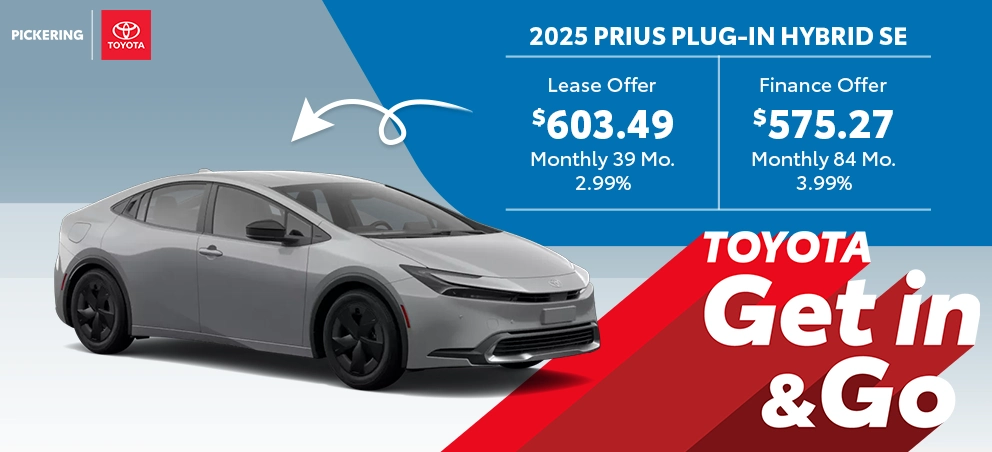 Get in & Go 2025 Toyota Prius Plug-in Hybrid SE @ Pickering Toyota