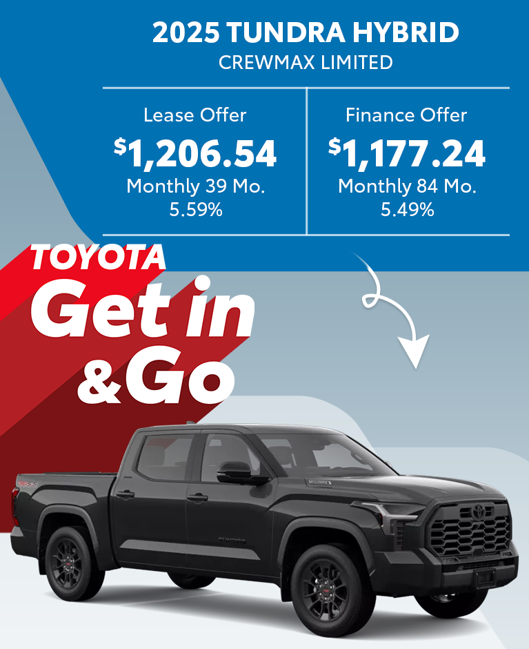 Get in & Go 2025 Toyota Tundra Hybrid CrewMax Limited Deals @ Pickering Toyota