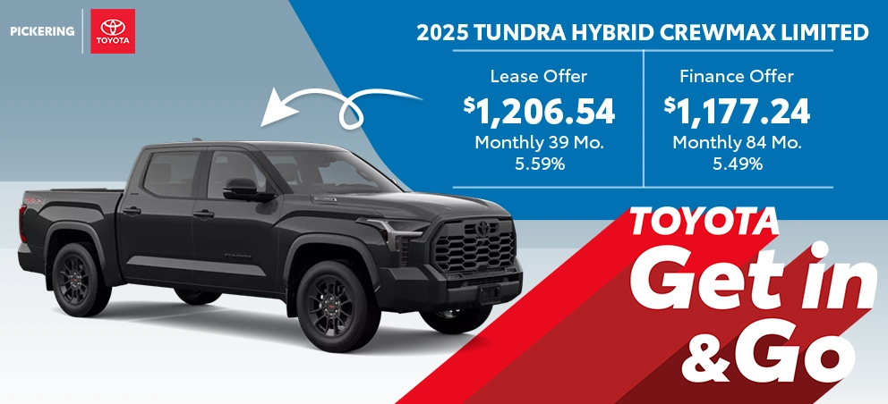 Get in & Go 2025 Toyota Tundra Hybrid CrewMax Limited Deals @ Pickering Toyota