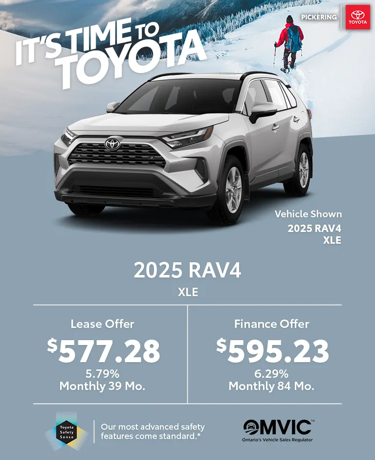 It's time to Toyota 2025 RAV4 XLE Deals @ Pickering Toyota