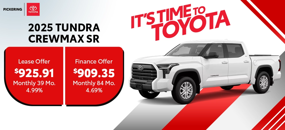 It's Time To Toyota 2025 Tundra CrewMax SR Deals @ Pickering Toyota