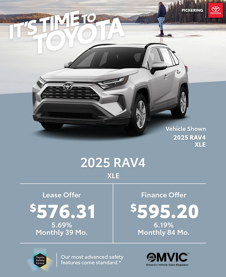 It's time to Toyota 2025 RAV4 XLE Deals @ Pickering Toyota