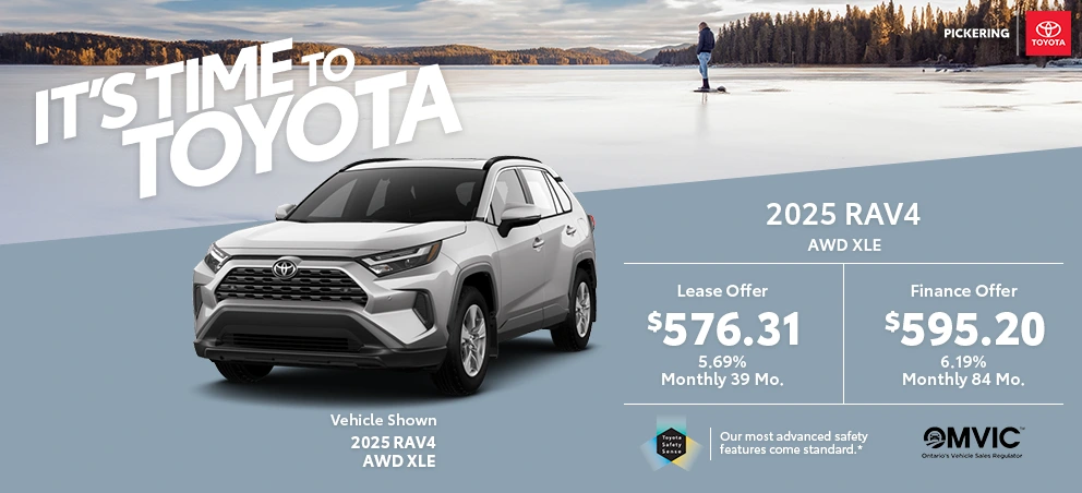 It's time to Toyota 2025 Toyota RAV4 XLE @ Pickering Toyota