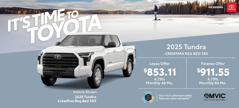 It's time to Toyota 2025 Toyota Tundra Crewmax Reg Bed SR5 @ Pickering Toyota