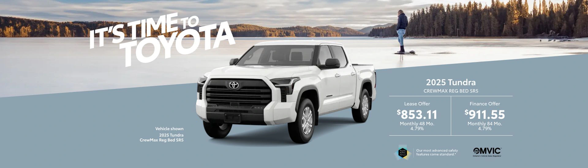 It's time to Toyota 2025 Toyota Tundra Crewmax Reg Bed SR5 Deals @ Pickering Toyota