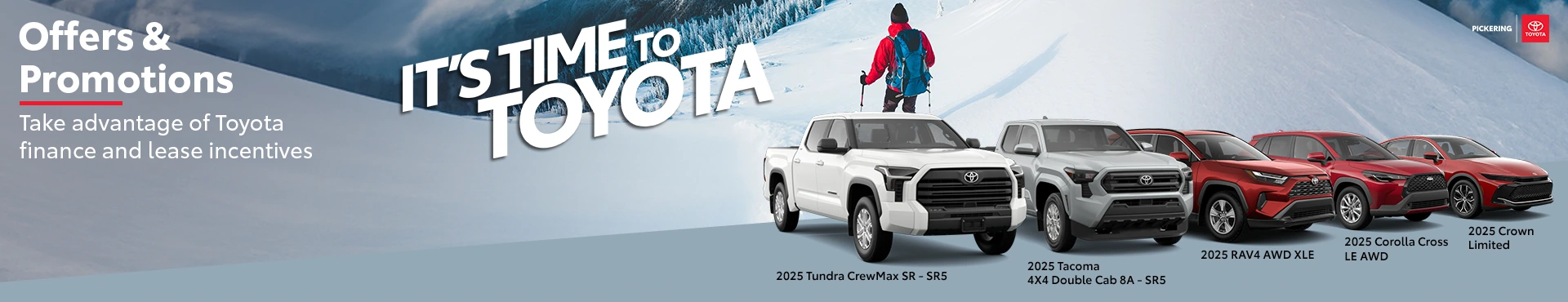 It's time to Toyota 2025 Toyota RAV4 AWD XLE Deals @ Pickering Toyota