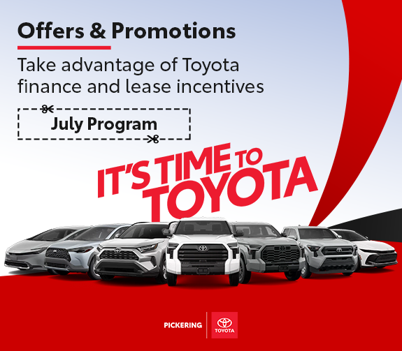 It's Time to Toyota - July 2025 Sales Event Banner