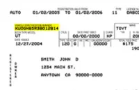 Vehicle Registration Card